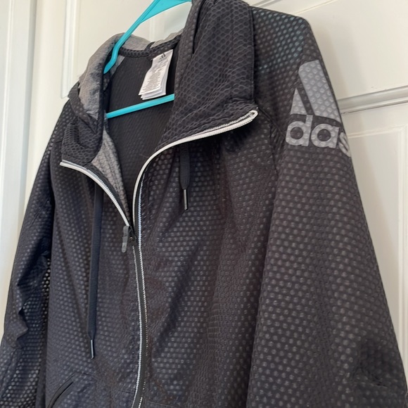 Adidas Windbreaker Jacket w/ Hood - Picture 2 of 4